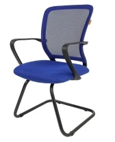 Кресло Chairman 698V (ткань TW синяя/сетка синяя)