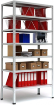 Стеллаж металлический Титан МС-750 3000x700x300/8