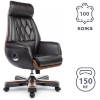 Кресло Байрон YS1505A (натуральная кожа коричневая)